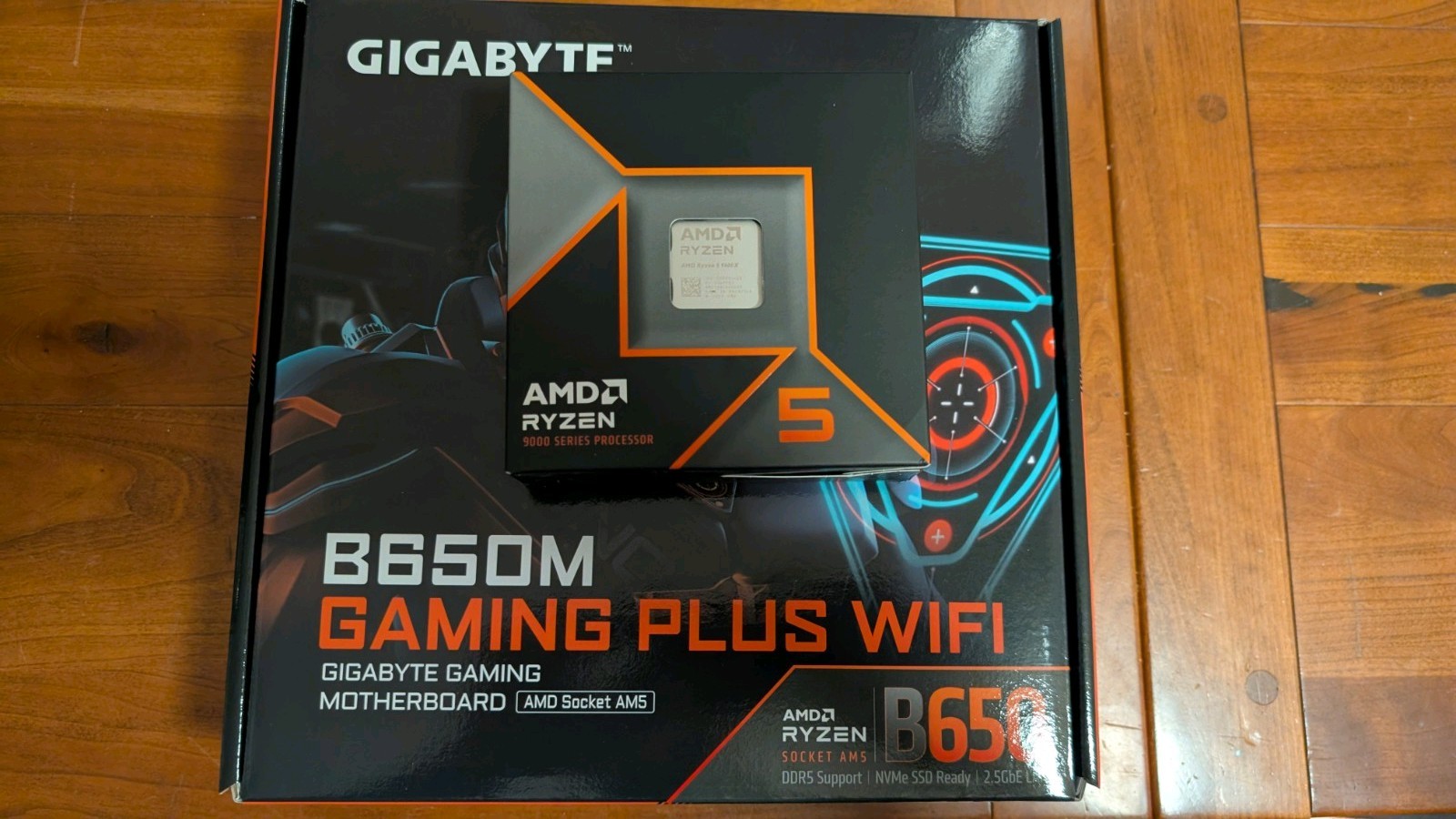 Ryzen 9600x CPU Gigabyte B650M Gaming Plus WiFi Motherboard Combo
