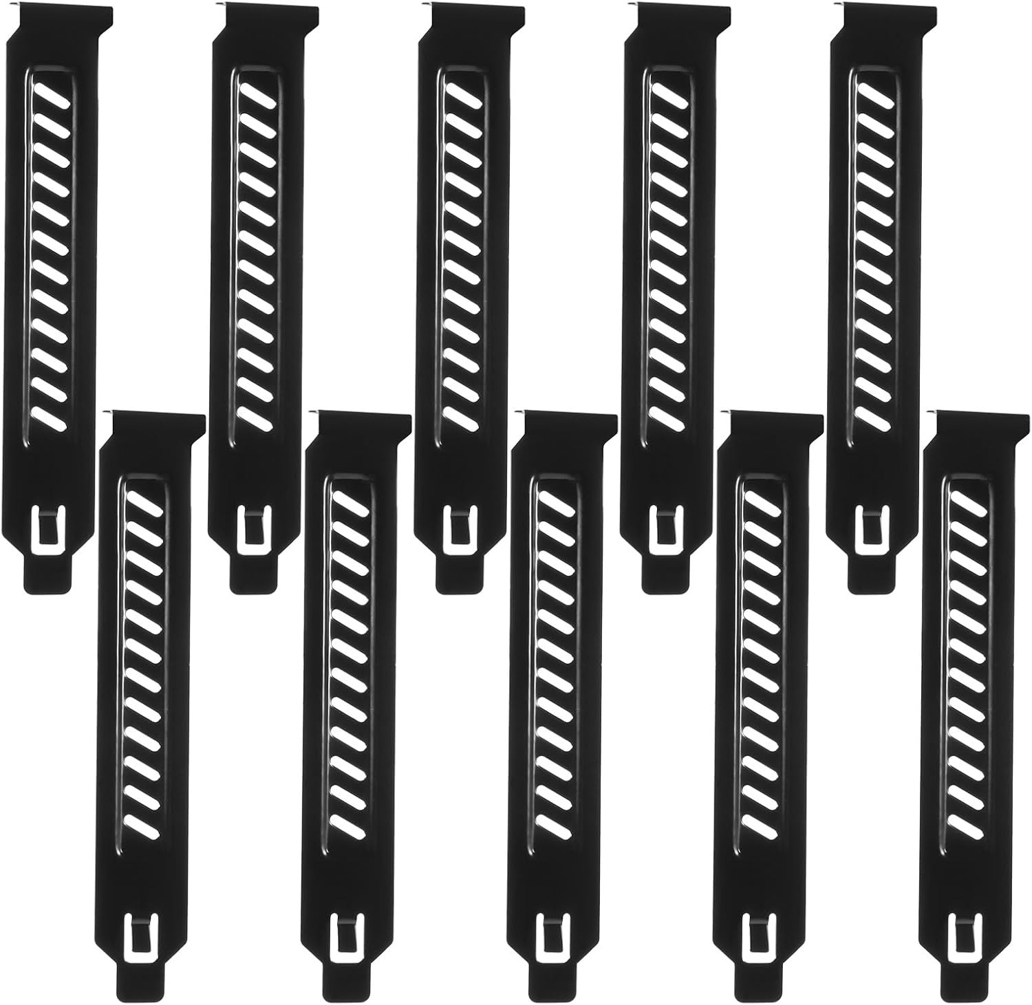 10PCS Vented PCI Slot Covers Metal Dust Filter Expansion Plates for ATX MATX Cas