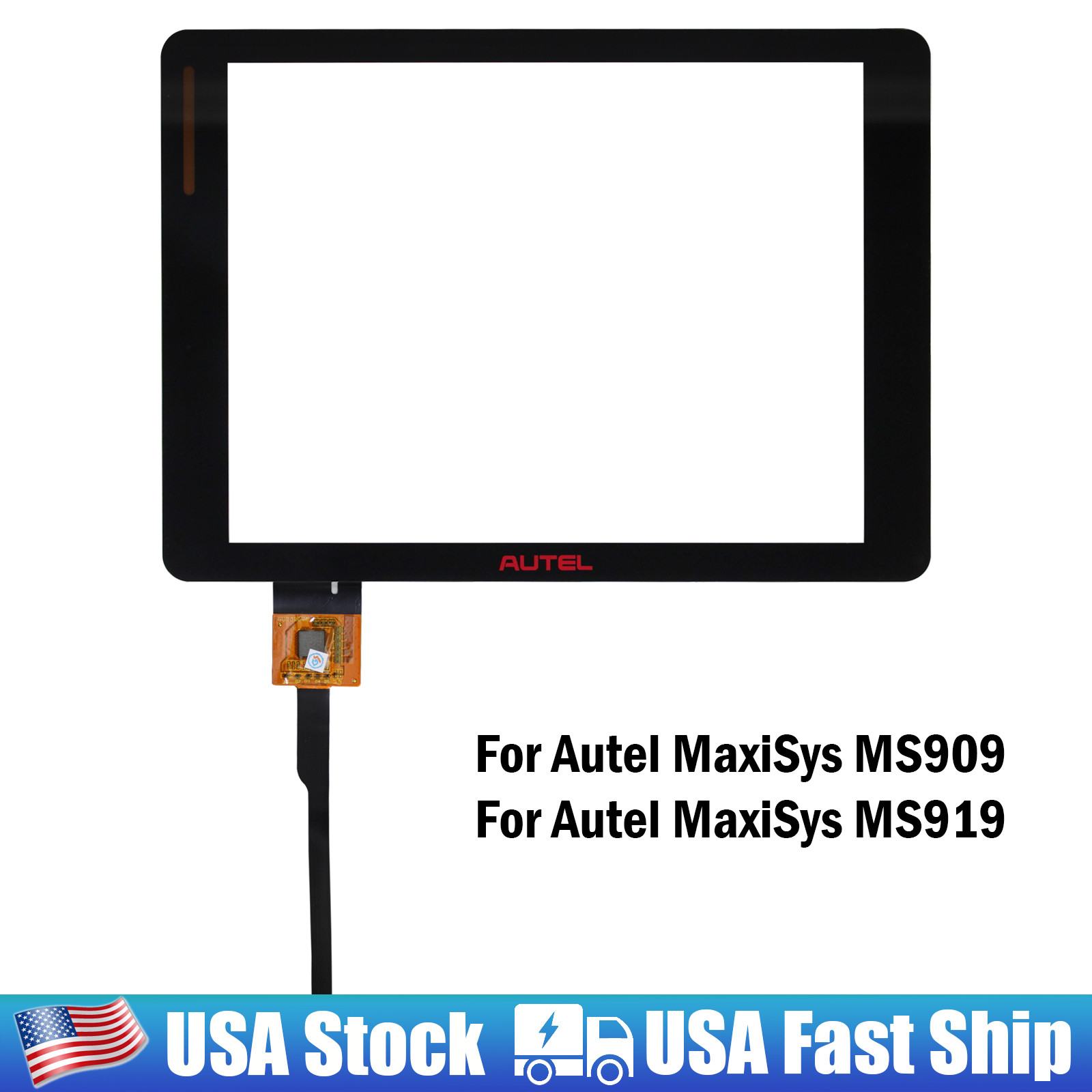 9.7 in Digitizer Touch Screen Glass Panel Replace For Autel MaxiSYS MS909 MS919