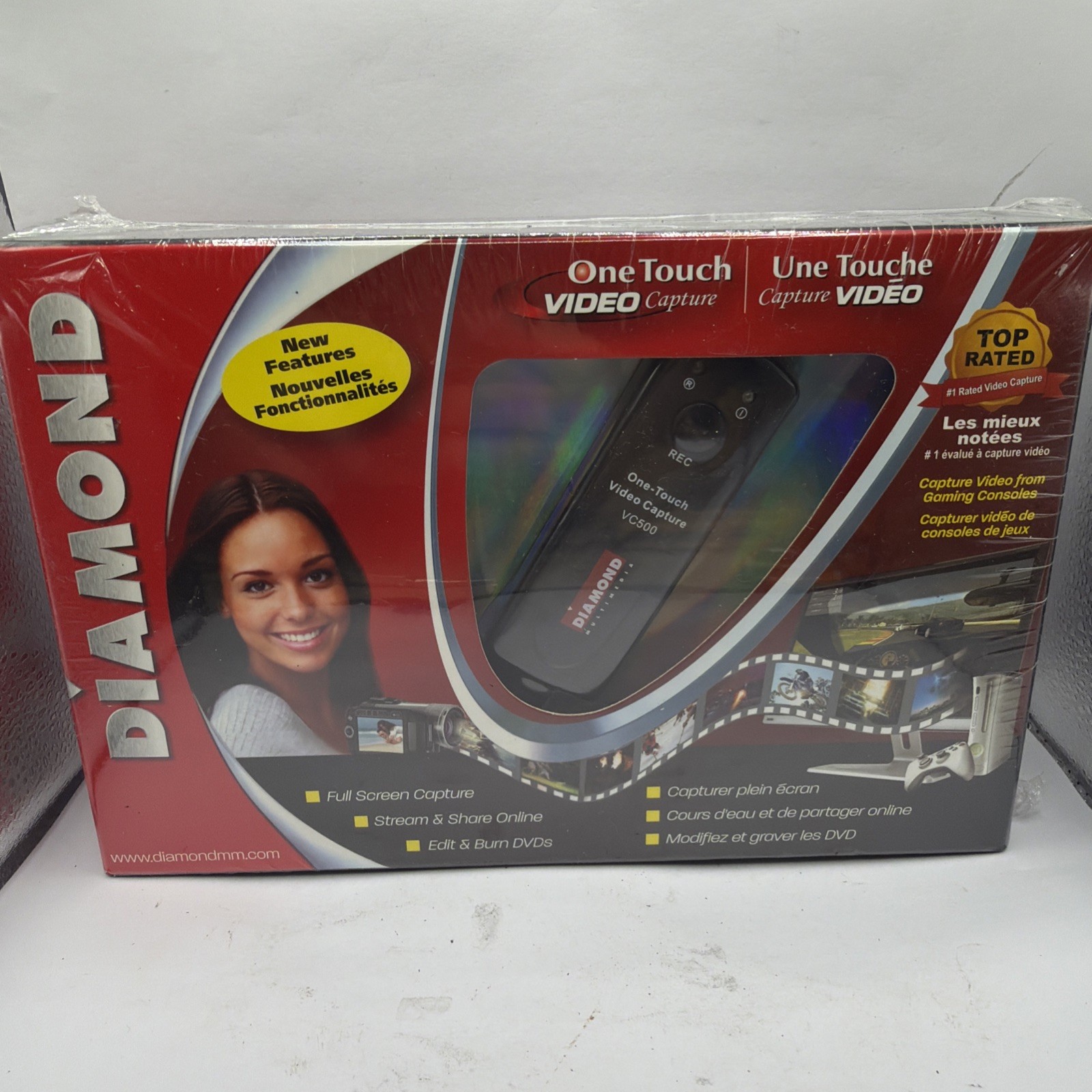 Diamond VC500 One Touch Video Capture Device USB 2.0 – New Sealed in Package