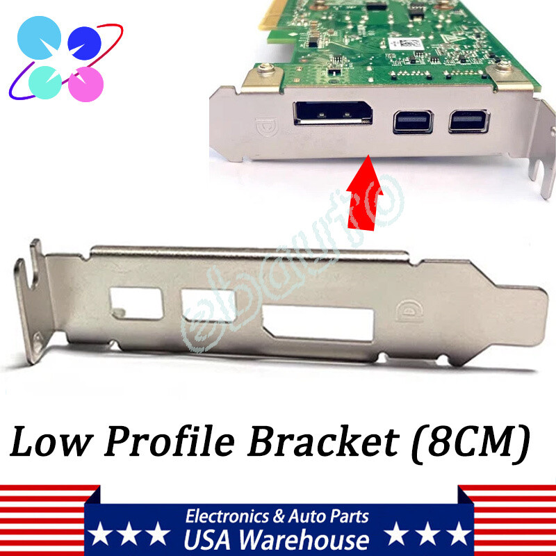 Fit Dell AMD Radeon RX550 RX640 R9J9P 6J78X Graphics Card Low Profile Bracket US