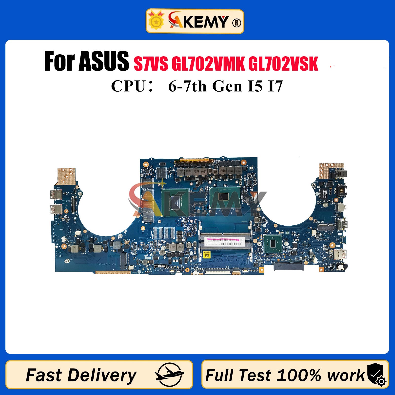GL702VS Motherboard For ASUS GL702VI GL702VSK GL702V S7VS GL702VMK Mainboard
