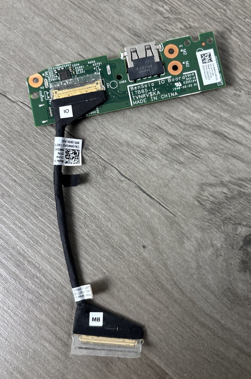 OEM Dell Inspiron 14 5481 2-in-1 Power Button/USB/SD Card Reader IO 9WK02 9WGKD