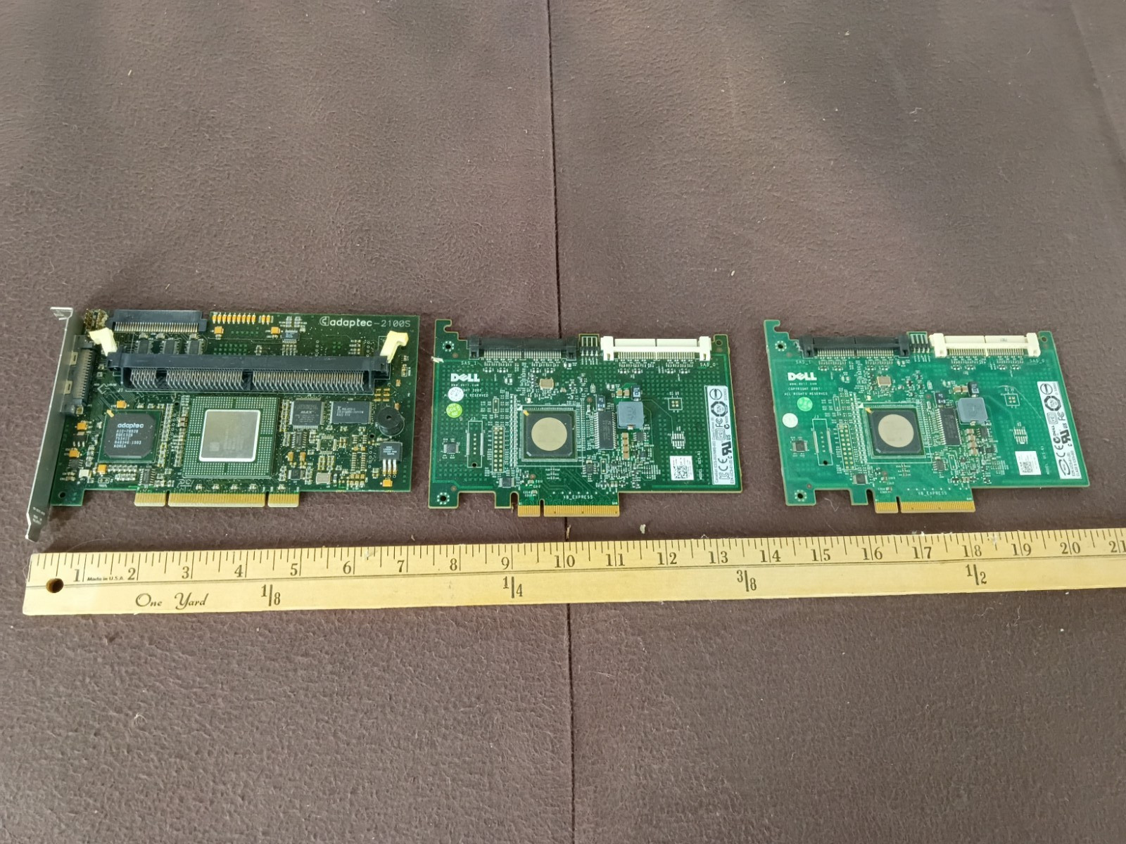 Vintage SCSI & SAS RAID Controller Lot – Adaptec 2100S, Dell PERC 5/i & PERC 6/i