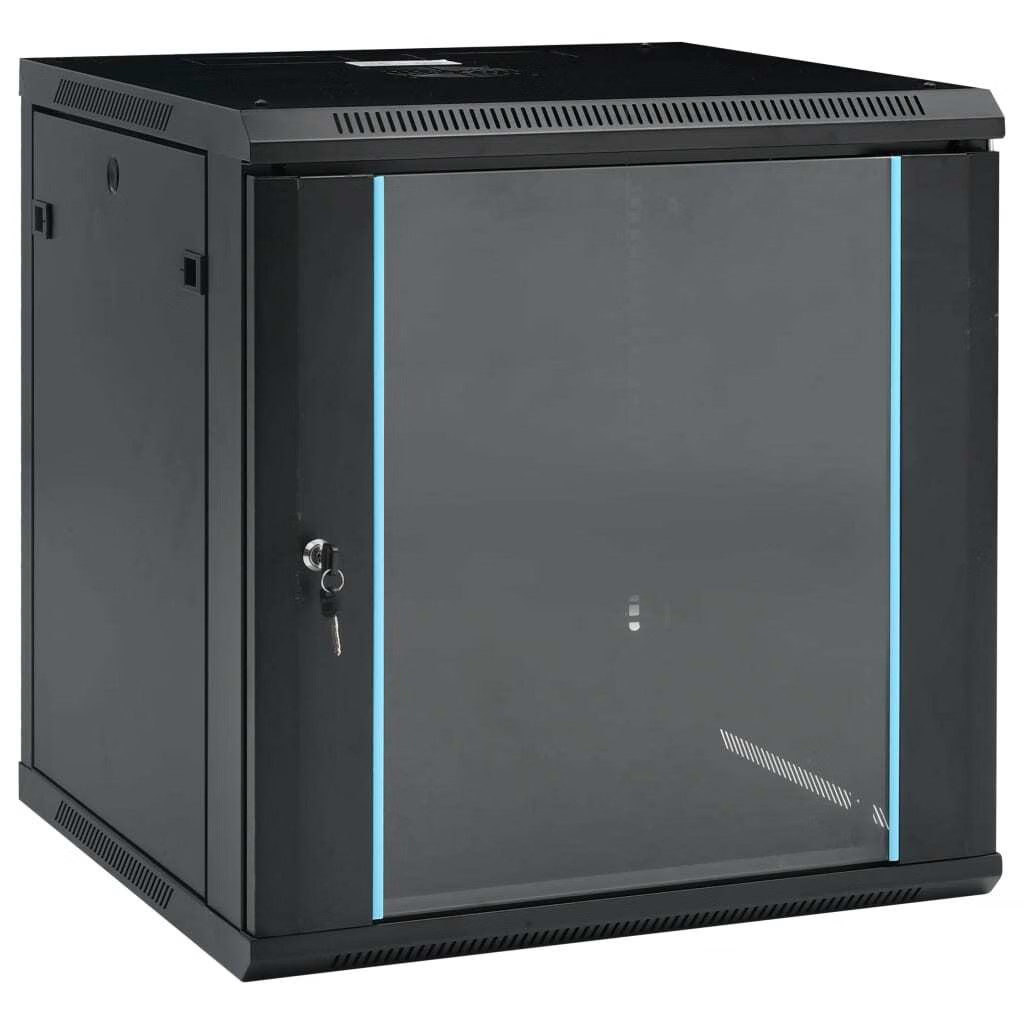 12U Wall Mounted Network Cabinet 19″ IP20 23.6″x23.6″x25.2