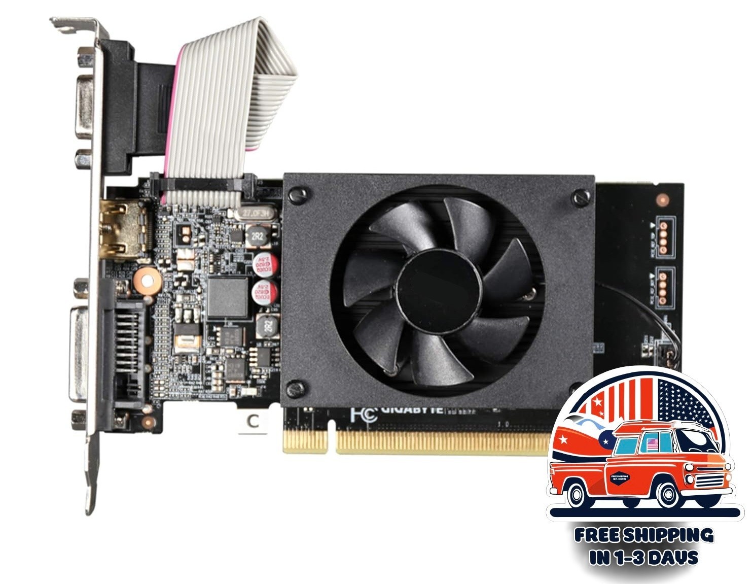 Tarjeta Gráfica 2GB DDR3 GV-N710D3-2GL REV2.0 Perfil Bajo Para PC De Escritorio