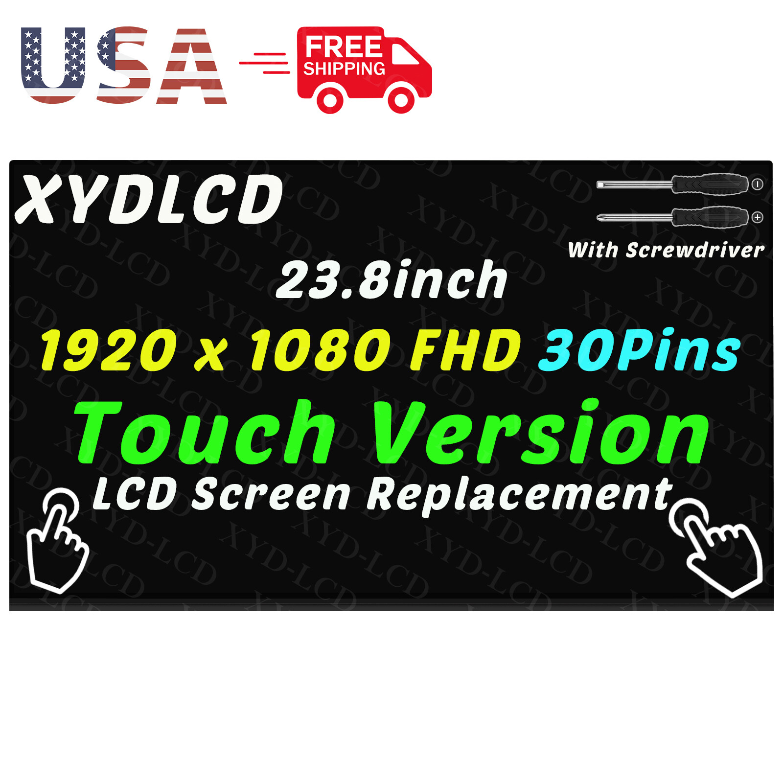 23.8″ for HP 24-DF0042DS 24-DF0076 All-in-One L91416-002 LCD Screen Replacement