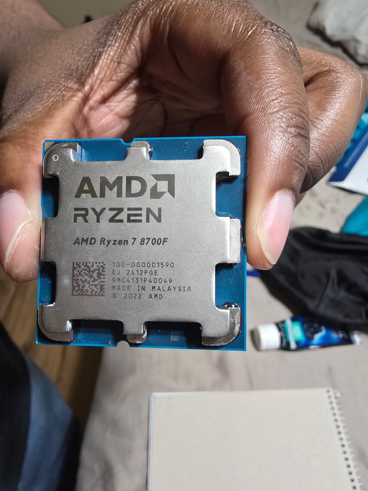 AMD Ryzen 7 8700F processor, 8 Cores, 16 Threads, Zen 4, AM5 socket, 4.1GHz