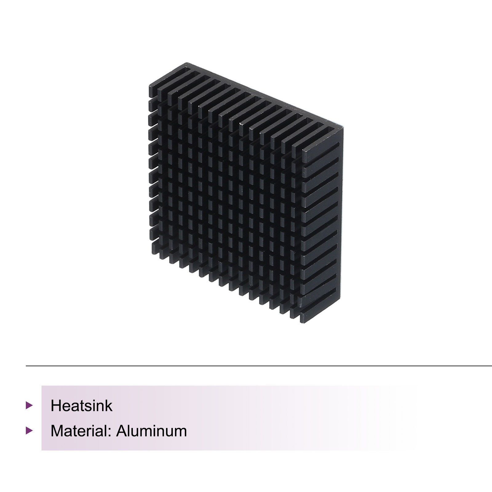Heatsink Aluminum Radiator Heat Sink Cooling 50x50x15mm Black