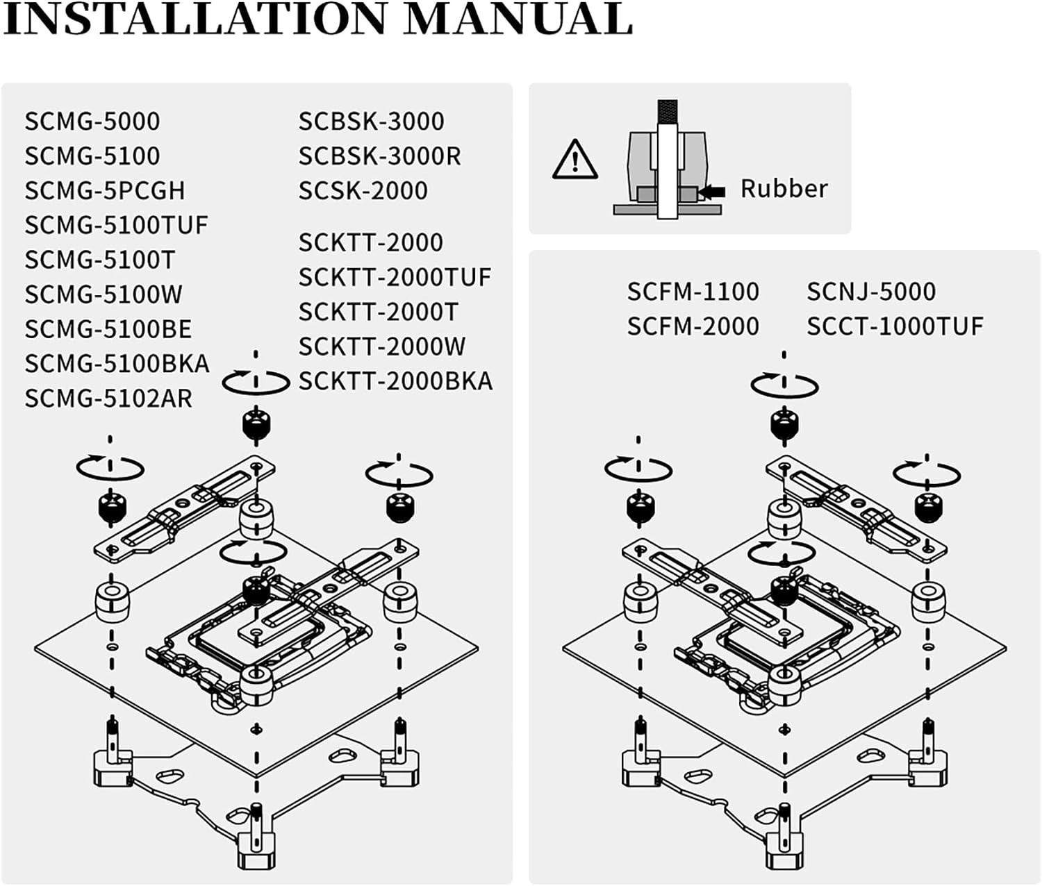 Upgrade Your Intel Socket with SCMK-1700B Mounting Kit for Easy Installation