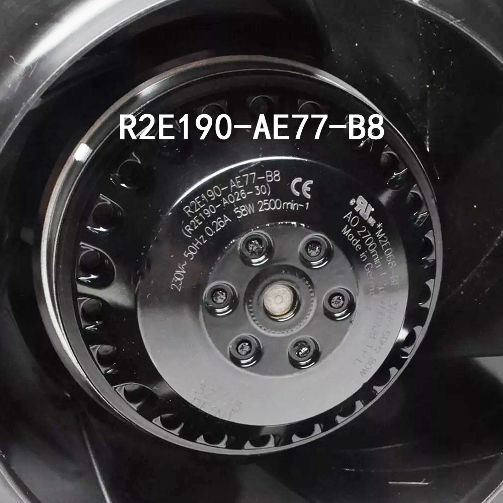New in box Ebmpaps radiator AC 230V 58W φ190MM R2E190-AE77-B8 Centrifugal Fan
