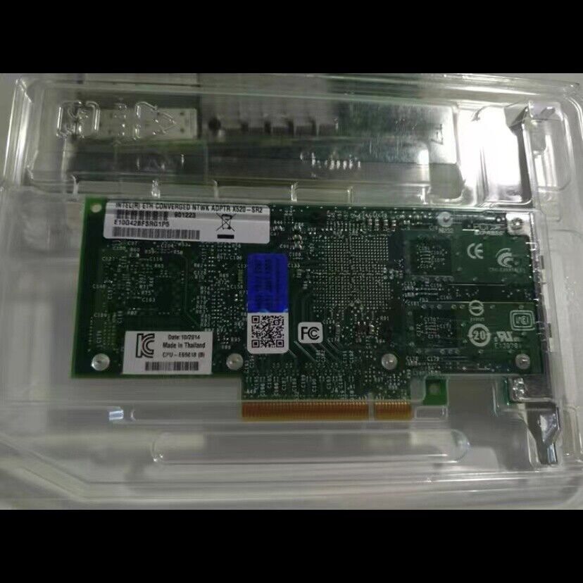 50 pcs X520-SR2 Intel 10GB 2P Ethernet Converged Network Adapter E10G42BFSRG1P5