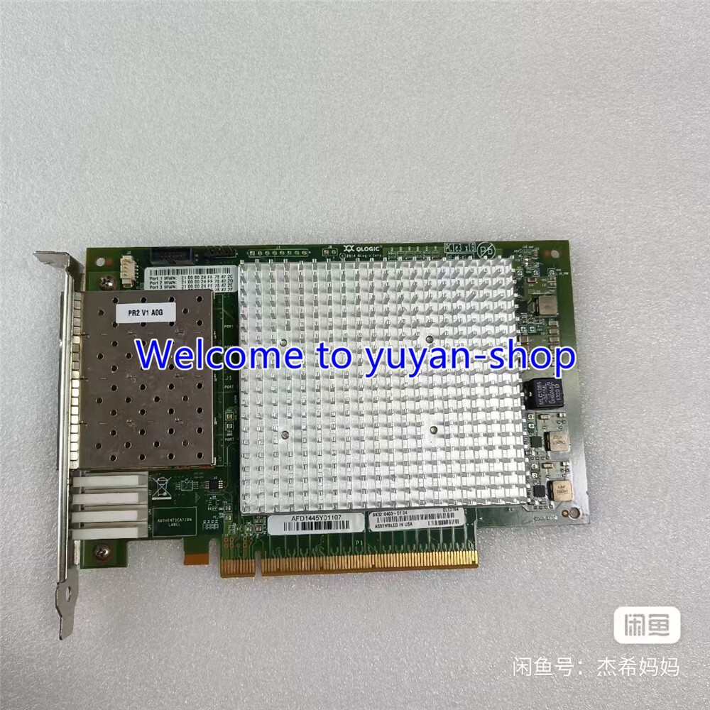 1PC USED Dell Quad Port 32Gb/s PCI-Express 3.0 x16 SFP HBA – QLE2764S-DEL