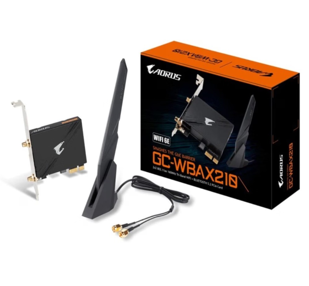 Sealed new Gigabyte GC-WBAX210 WIFI + Bluetooth PCIe expansion card