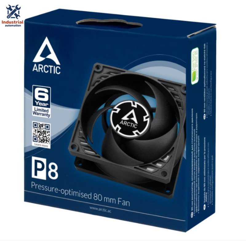 ARCTIC P8 Fixed-speed Version Black 8cm Quiet High Air Pressure PWM Fan for CPU