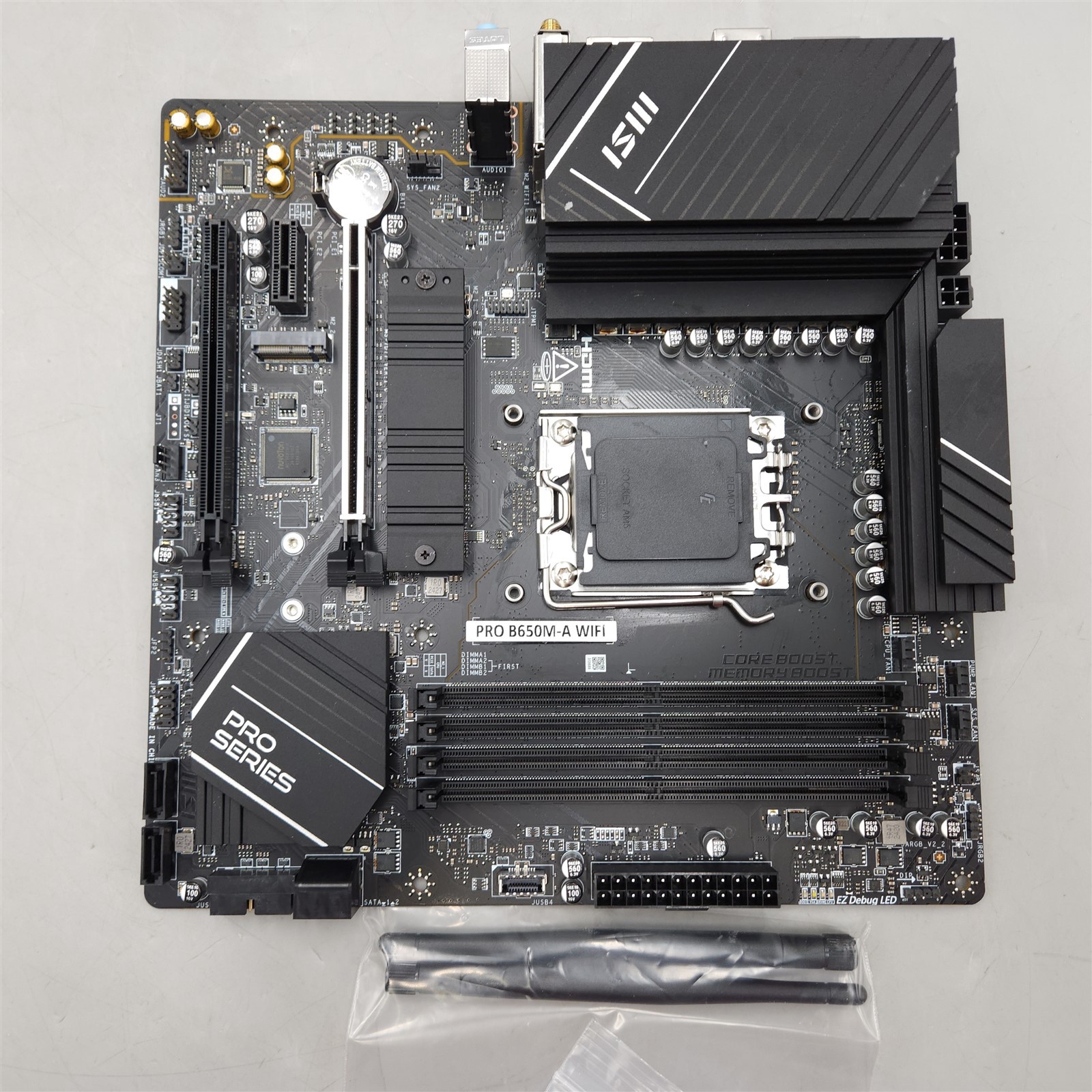 MSI PRO B650M-A WiFi ProSeries Motherboard (AMD AM5, mATX, DDR5, PCIe 4.0, M.2)