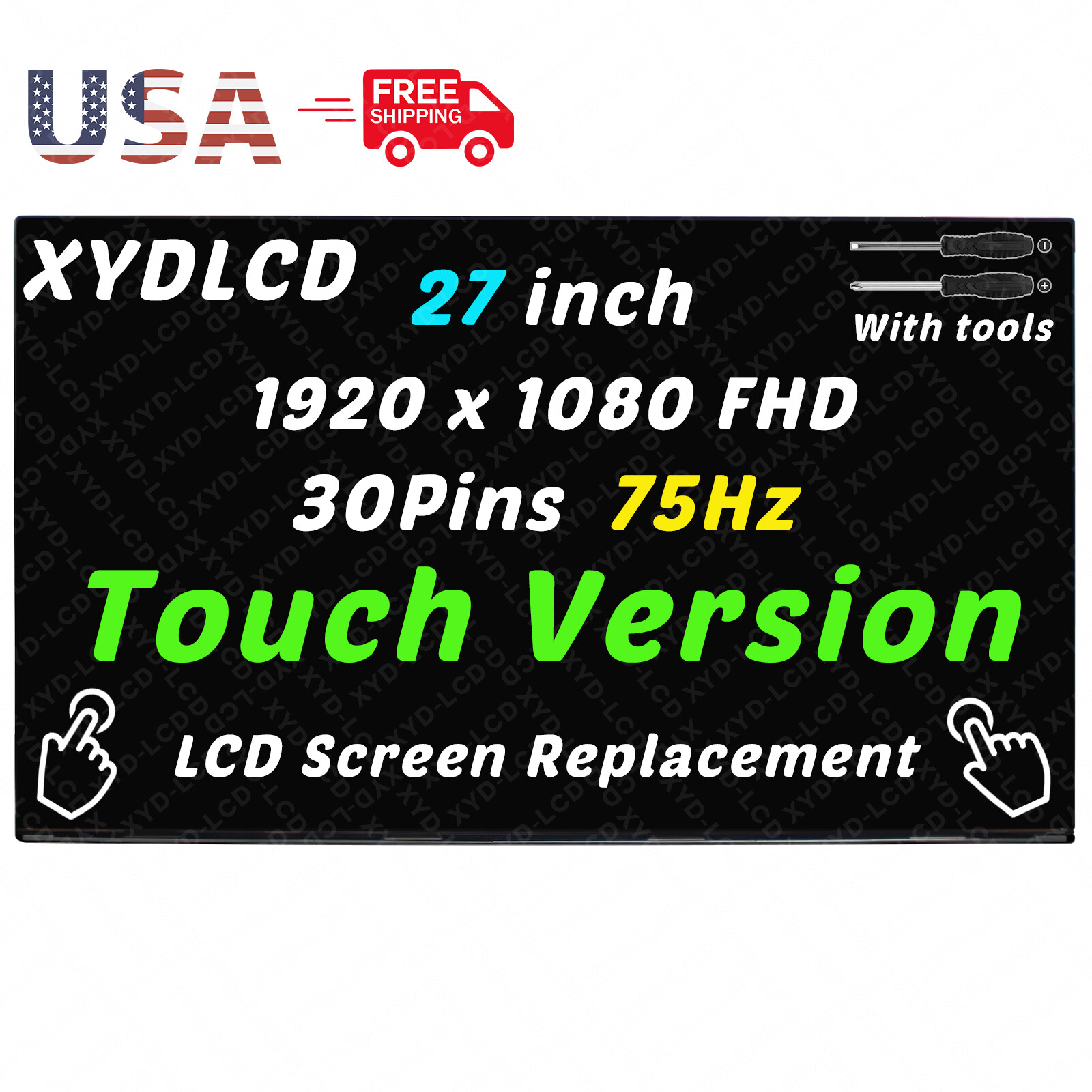 27in N43703-002 for HP 27-CR0088NH 27-CR0091NH All-in-One LCD Touch Screen Panel
