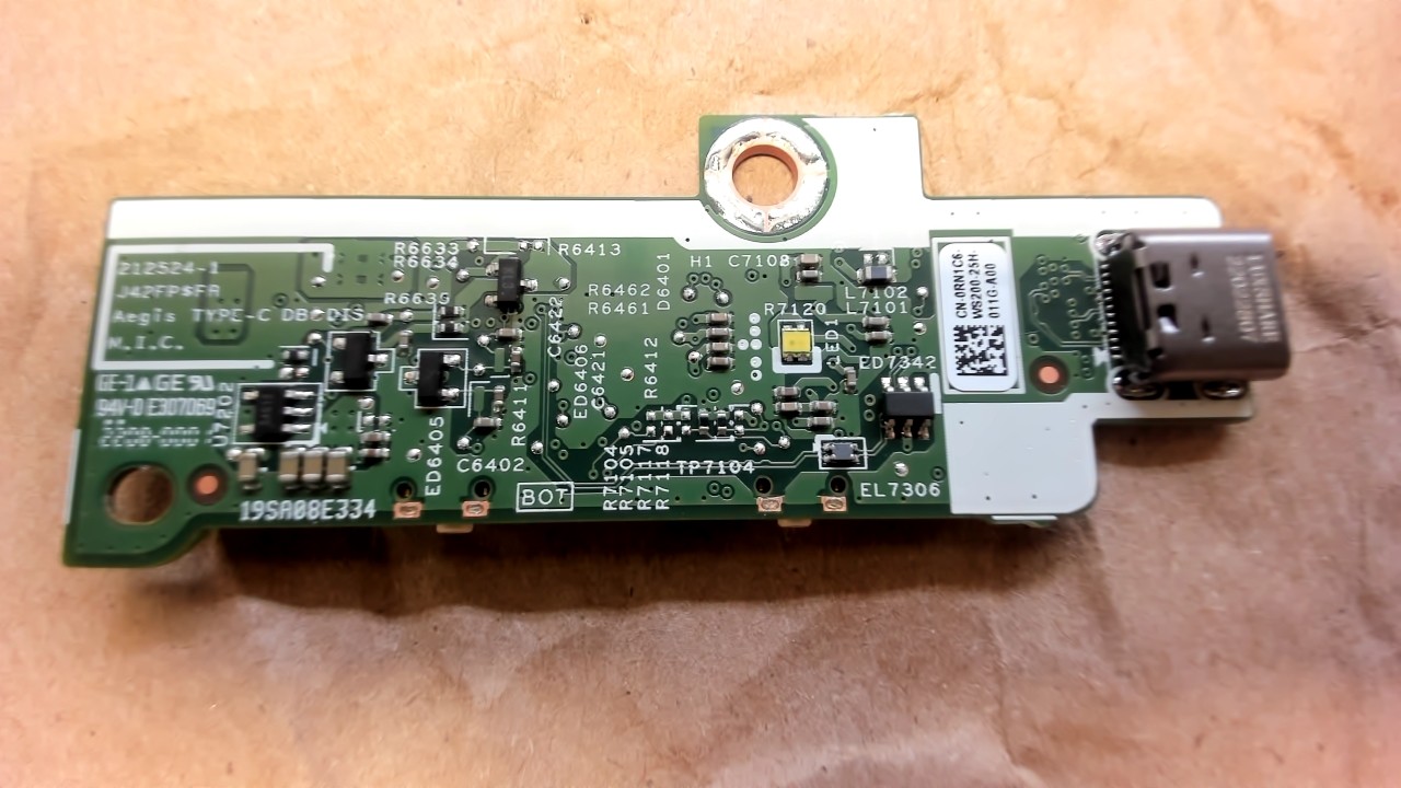 RN1C6 Dell Power Button Board I7710-7952WHT-PUS