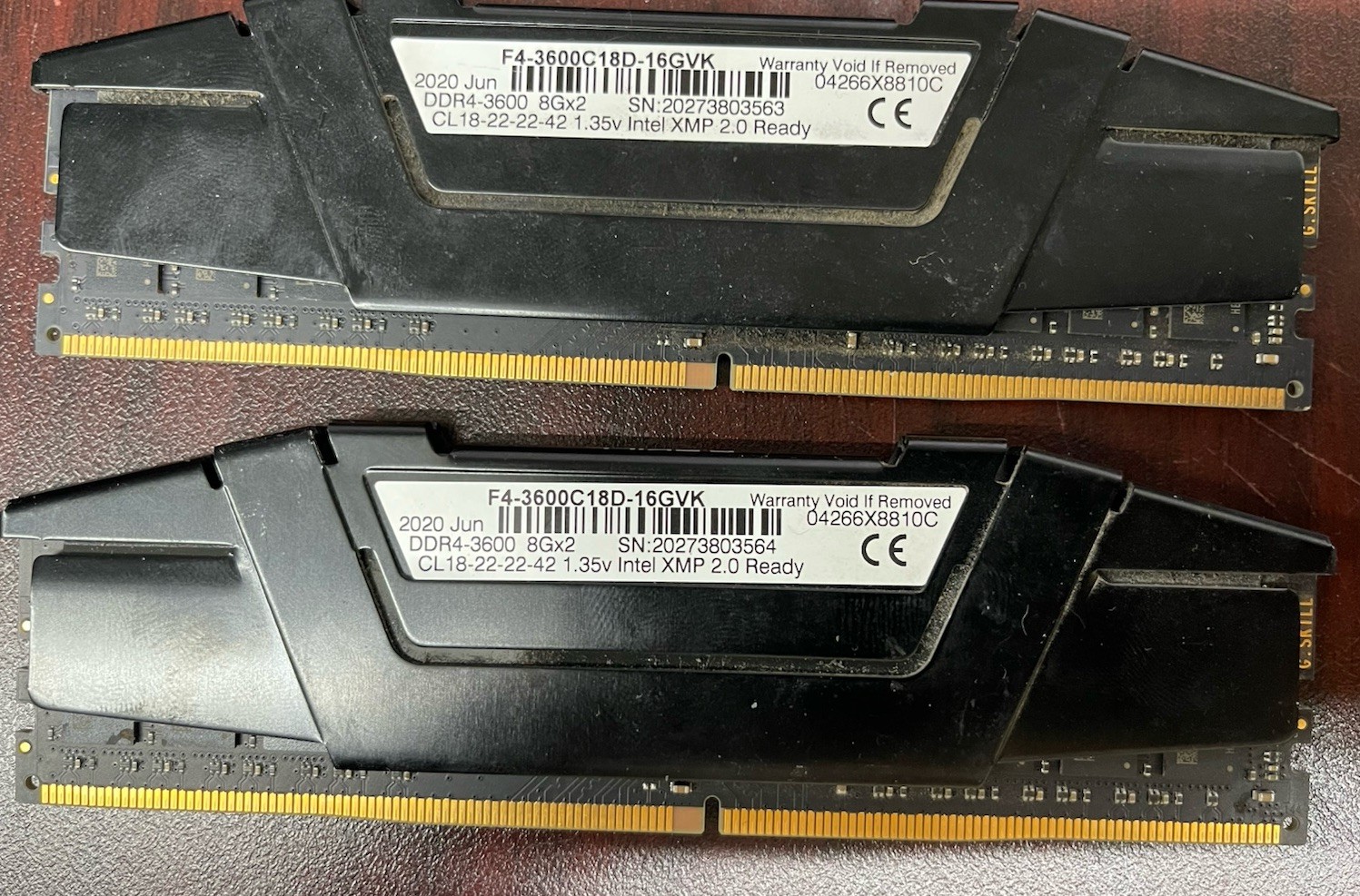 G. SKILL RipJaws V Series 16GB (2 x 8GB) PC4-28800 (DDR4-3600) Memory…