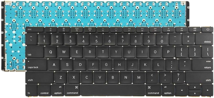 A1534 KeyBoard US Layout 12″ MacBook A1534 2016 2017 QWERTY (Standard) US Layout
