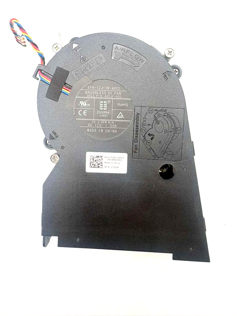Dell Precision 3450 SFF CPU Blower Fan EFH-12J12W-AP02 DP/N 071GJK OEM Tested