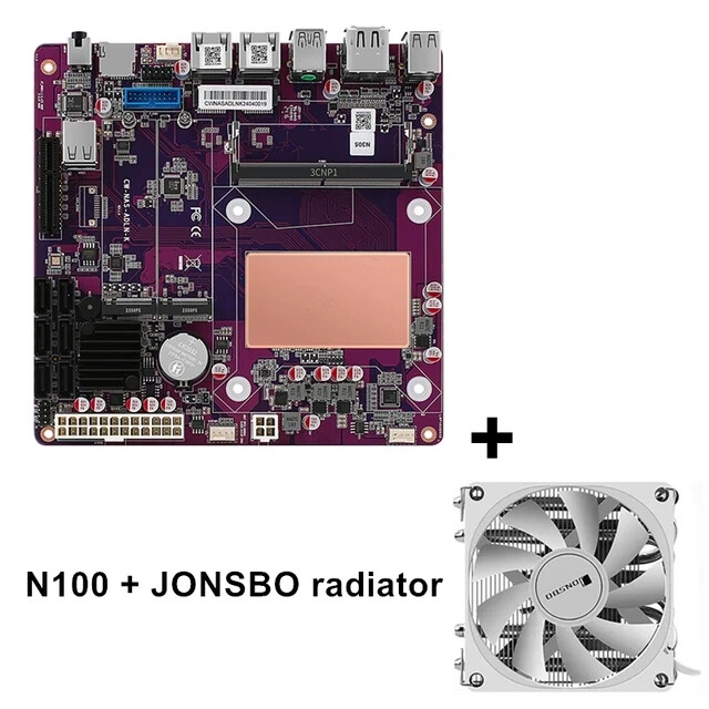 12th Gen i3-N305 N100 2*Intel i226-V 2.5G NAS Motherboard 6-Bay 6*SATA3.0