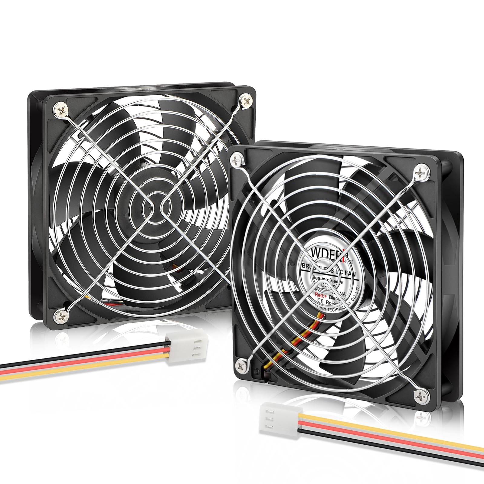 DC 120mm x 25mm Slim Wing 12V 3PIN-Silent Brushless PC Case Cooling Fan for C…