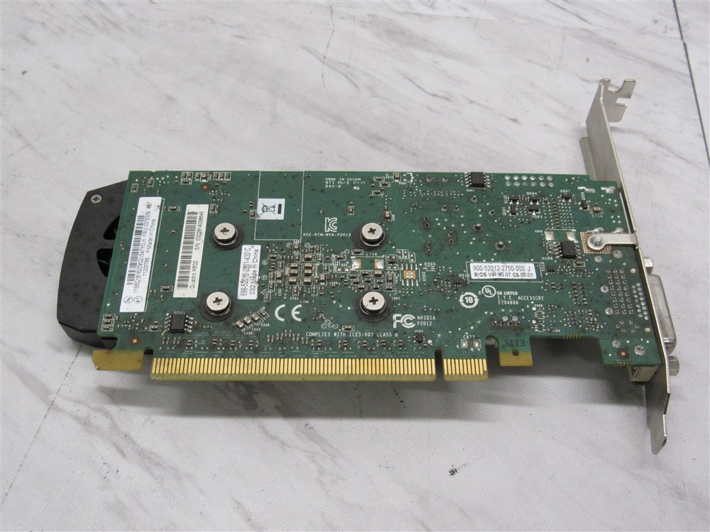 Lot of 3 Nvidia Quadro K600 1GB PCI-E DVI Display Port Full Height Video Card