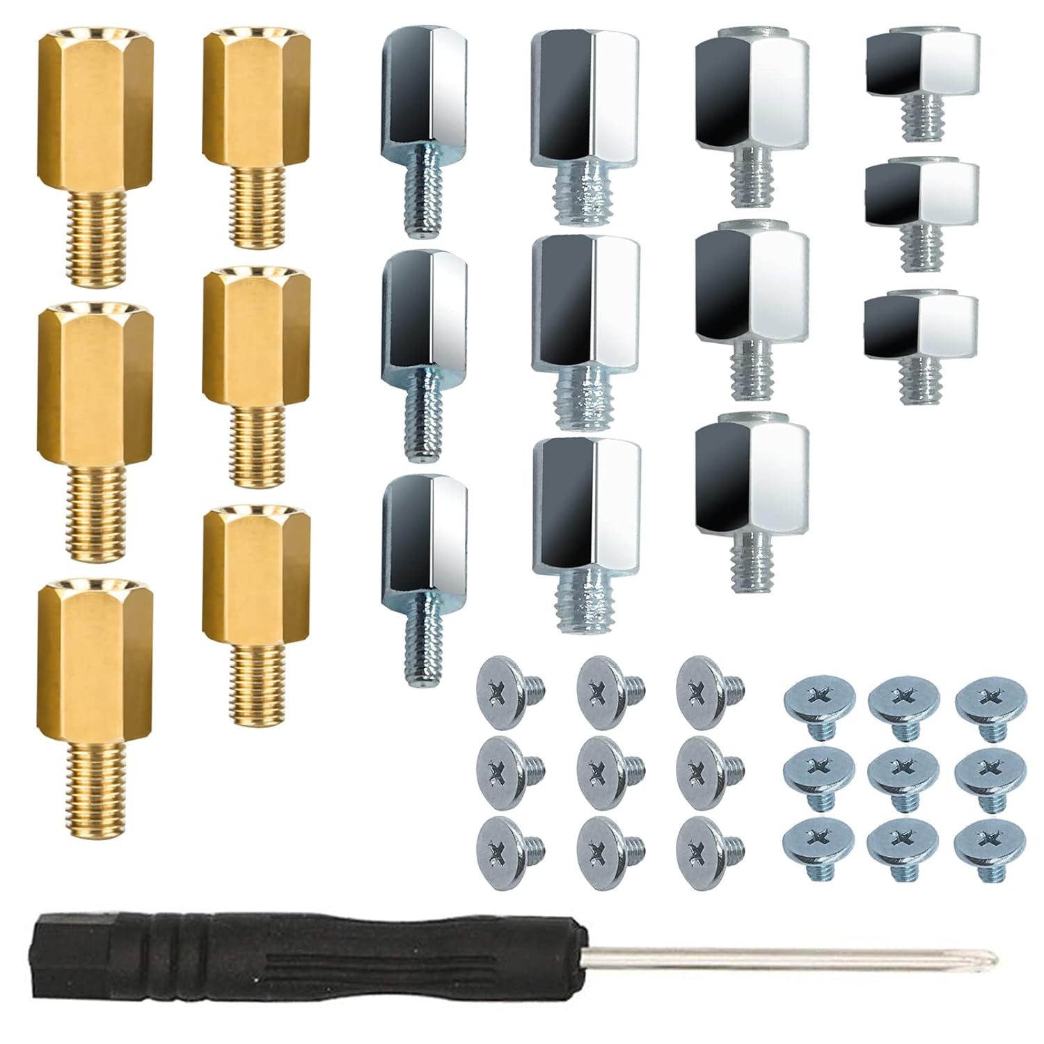 Nvme M.2 Mounting Screws Kit for Asus Gigabyte Asrock Msi PS5 Motherboards(36Pcs