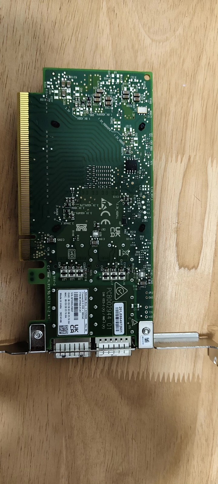 MCX556A-ECAT Mellanox ConnectX-5 VPI Adapter Card EDR IB 100GbE Dual-Port QSFP28