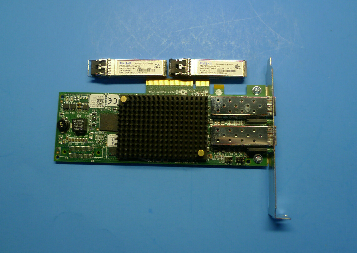 Genuine Emulex 8GB Dual Port FC PCI-e+SFP HBA Network Card Dell C856M