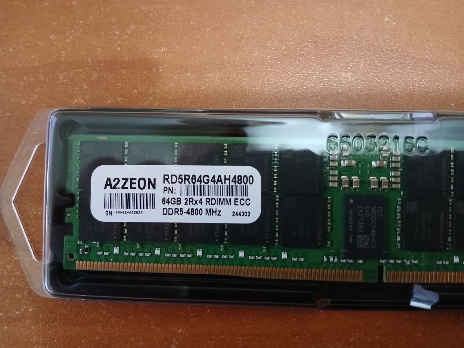 1x64GB A2Zeon DDR5-4800 ECC EC8 RDIMM SERVER RAM Memory (RD5R64G4AH4800)
