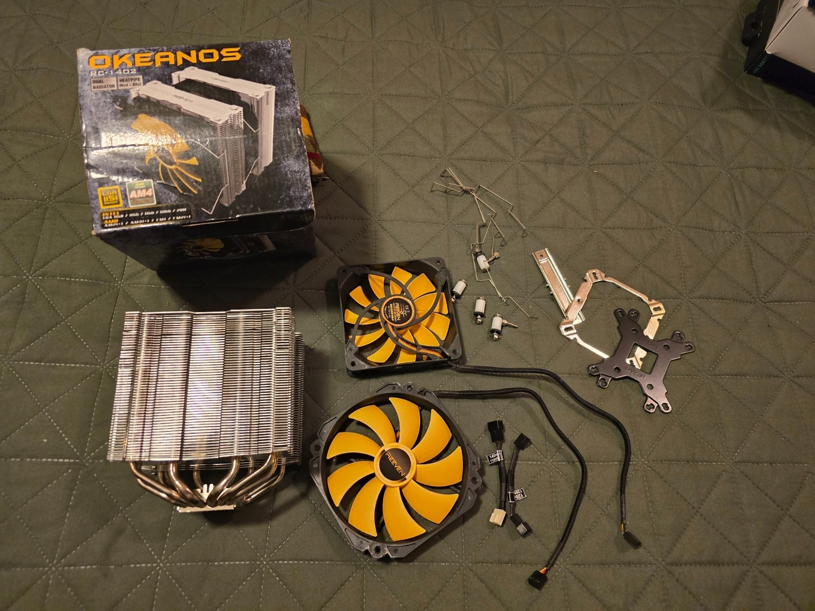 Reeven OKEANOS RC – 1402 ~Elite Class – Dual Heatsink twin tower cooler