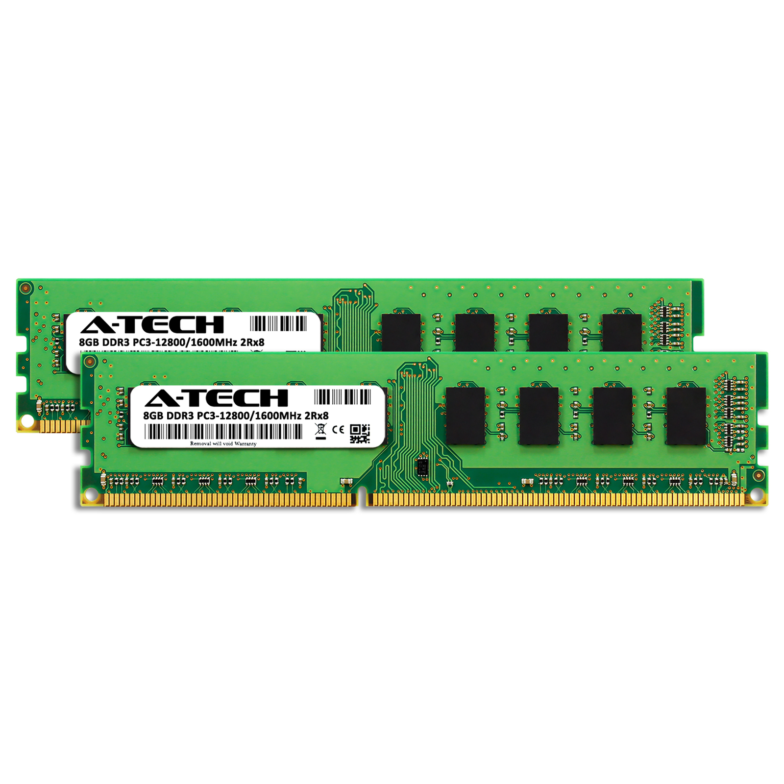 A-Tech 16GB 2x 8GB PC3-12800 Desktop DDR3 1600 MHz 240pin DIMM Memory RAM 16G 8G