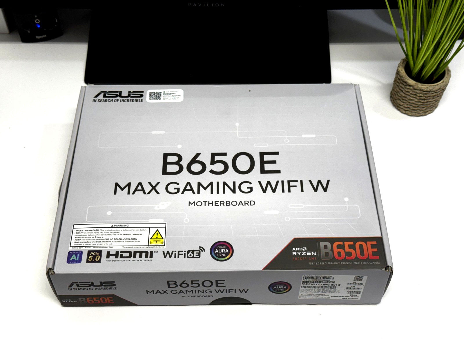 ASUS B650E MAX GAMING WIFI W AM5 DDR5 PCIe 5.0 WiFi 6E ATX