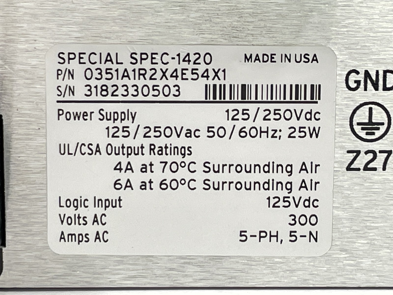 Schweitzer SEL-351A Phasor Measurement Unit 0351A1R2X4E54X1
