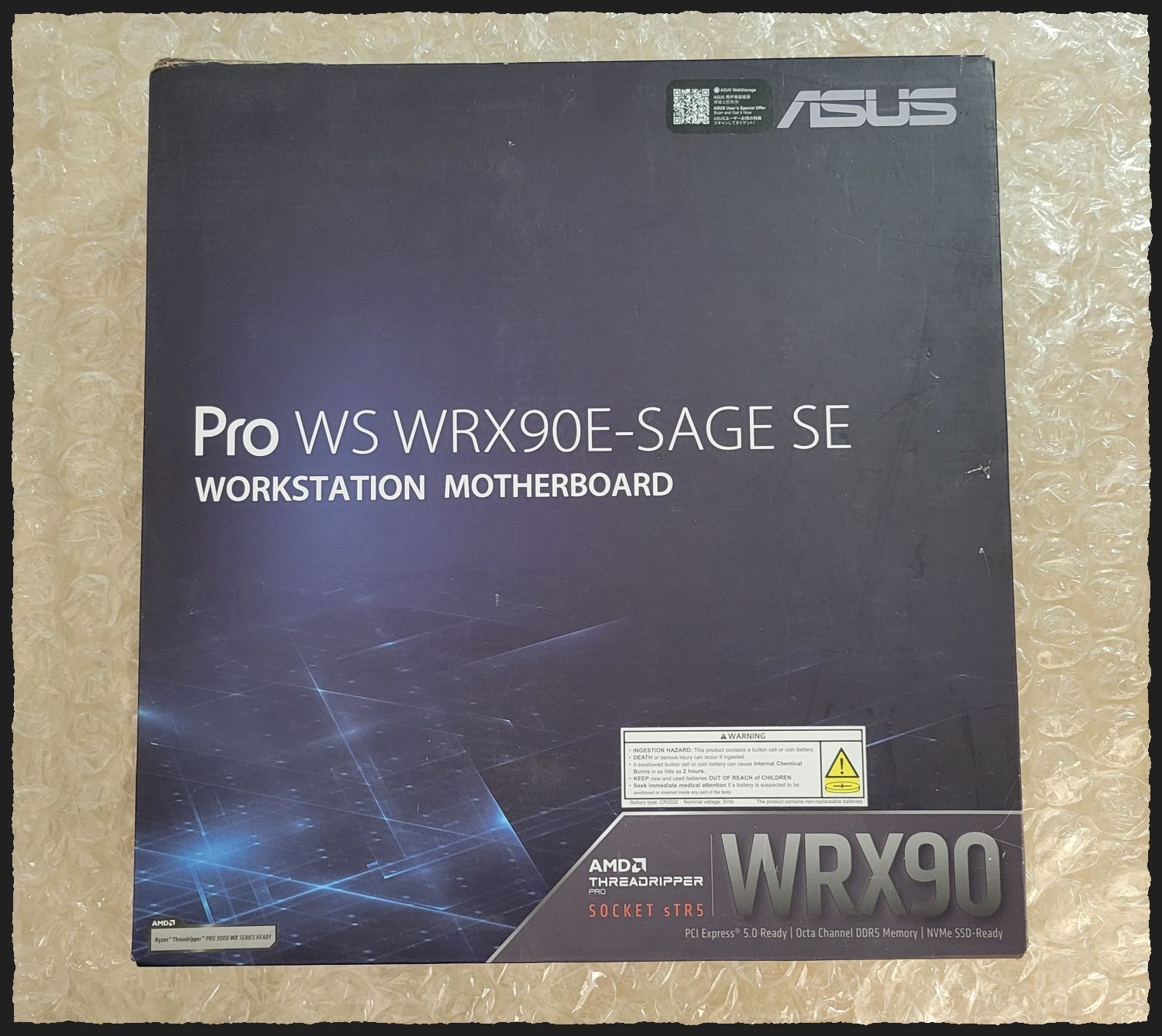 ASUS Pro WS WRX90E-SAGE SE EEB Workstation Motherboard 605