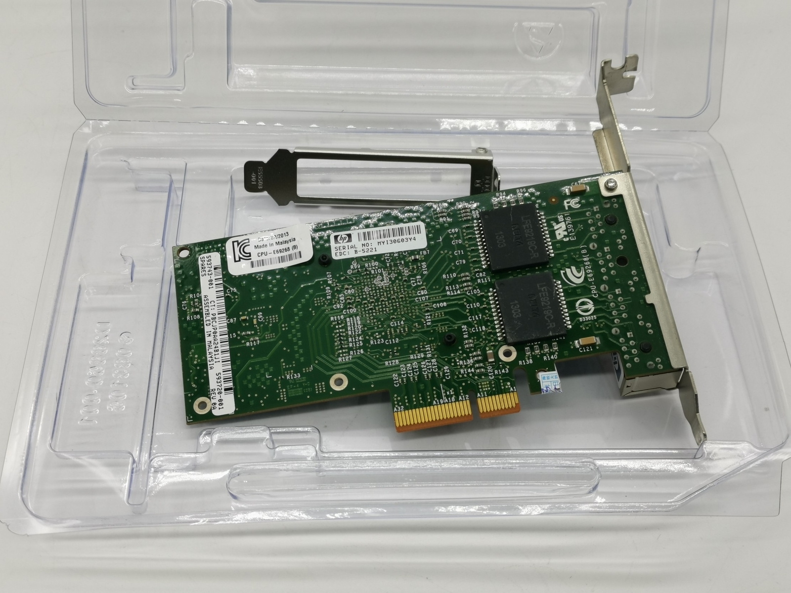 HP NC365T Intel I340-T4 593743-001 593720-001 PCIe 2.0 x4 Ethernet Adapter