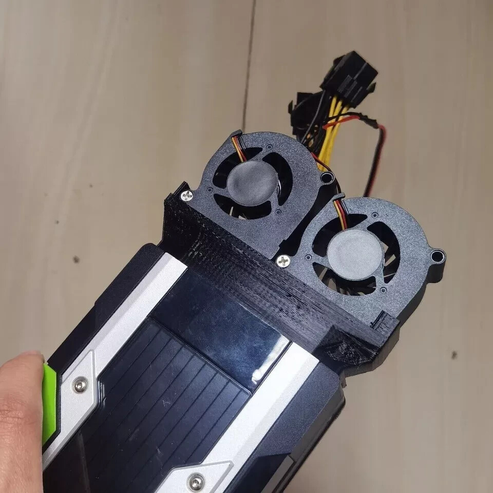 Nvidia Tesla Compact Blower Fan Kit for M40 P40 P100