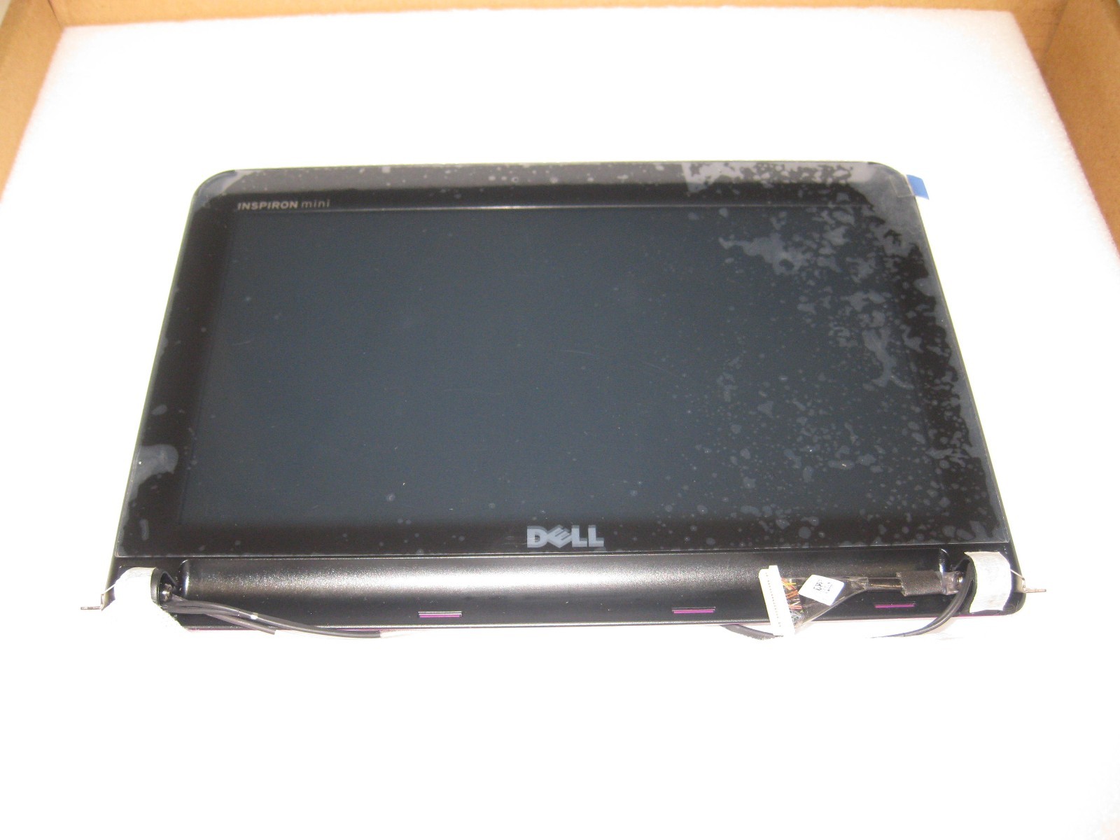 NEW OEM Dell Mini 1010 purple lcd back cover & SCREEN COMPLETE assembly – T7F5R
