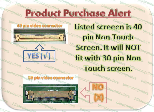 LTN173KT01(A01) BOTTOM LEFT 17.3″ LED LCD SCREEN