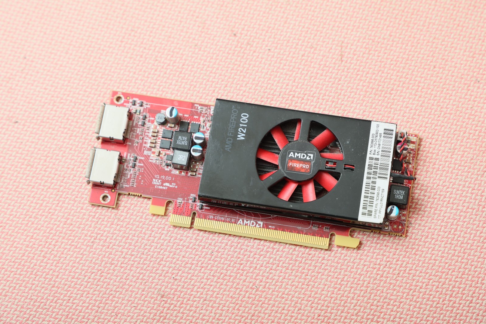 AMD FIREPRO W2100 2GB GDDR5 2DP HP Profile low Graphics Card Missing Bracket