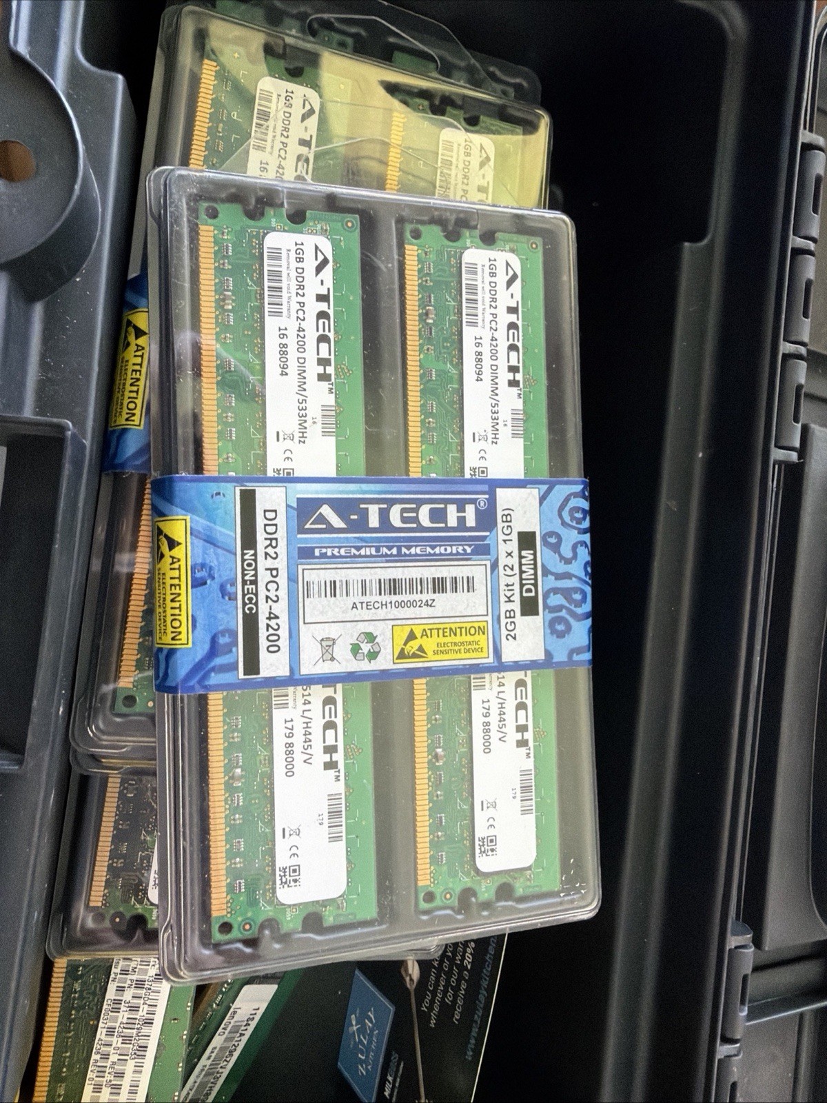 ATECH 2GB Kit (2x1GB) DDR2 PC2-4200 533MHz DIMM Desktop RAM Memory Non-ECC