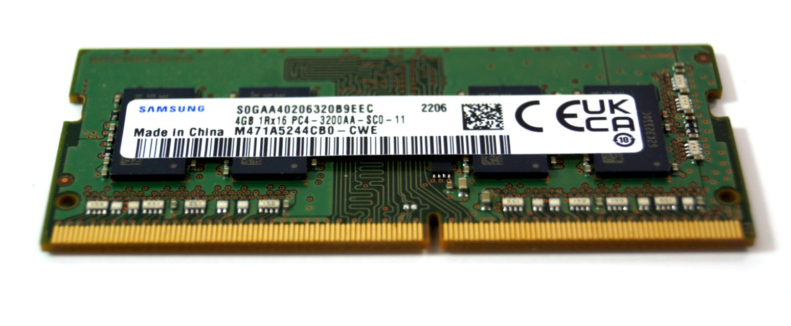 Samsung 16GB (4x4GB) SODIMM DDR4-3200MHz RAM | 1Rx16 PC4-3200AA-SC0-11