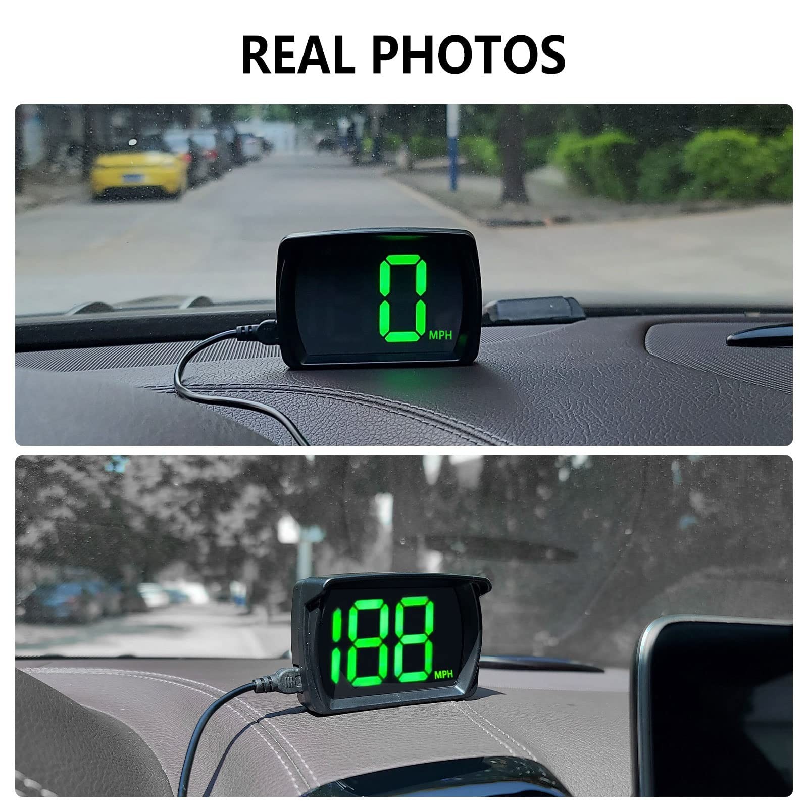 GPS Speedometer Digital Speedometer Cars Heads Up Display Y03 with Speed, Aut…