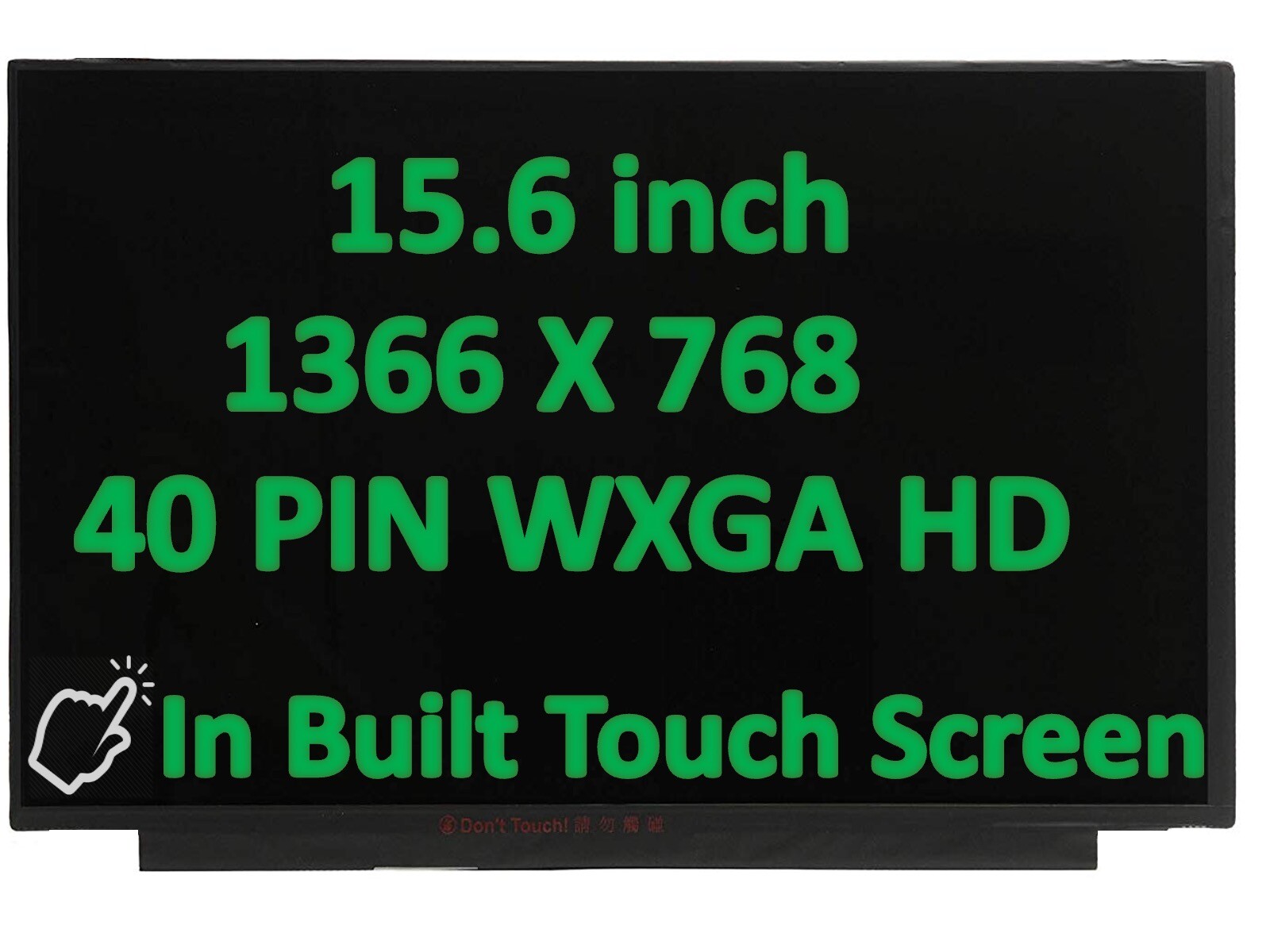 B156XTK02.0 15.6″ 1366×768 WXGA LED LCD Touch Screen Digitizer Assembly 40pins