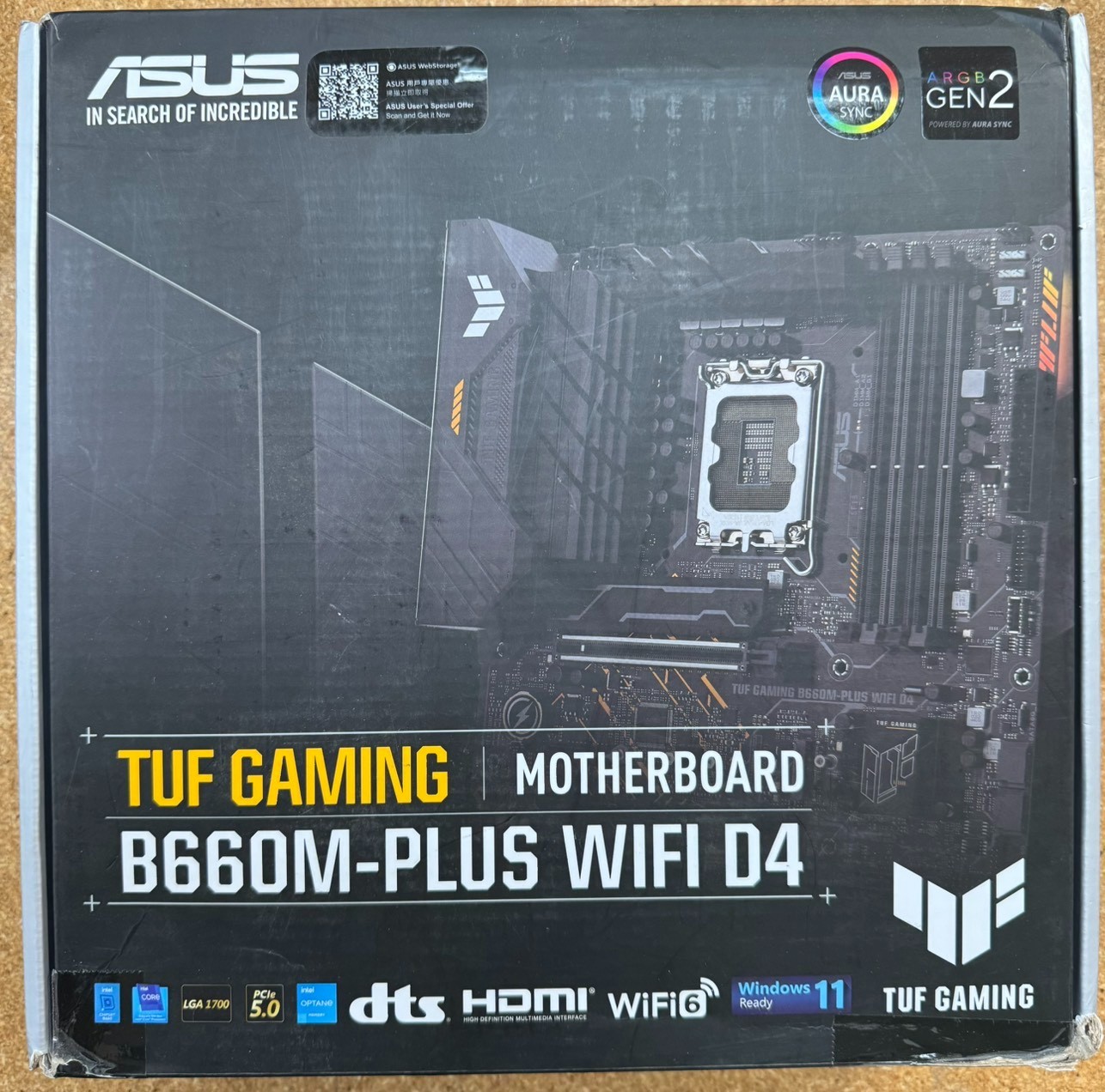 [FOR PARTS] ASUS TUF Gaming B660M-Plus WiFi D4 LGA 1700 microATX Motherboard