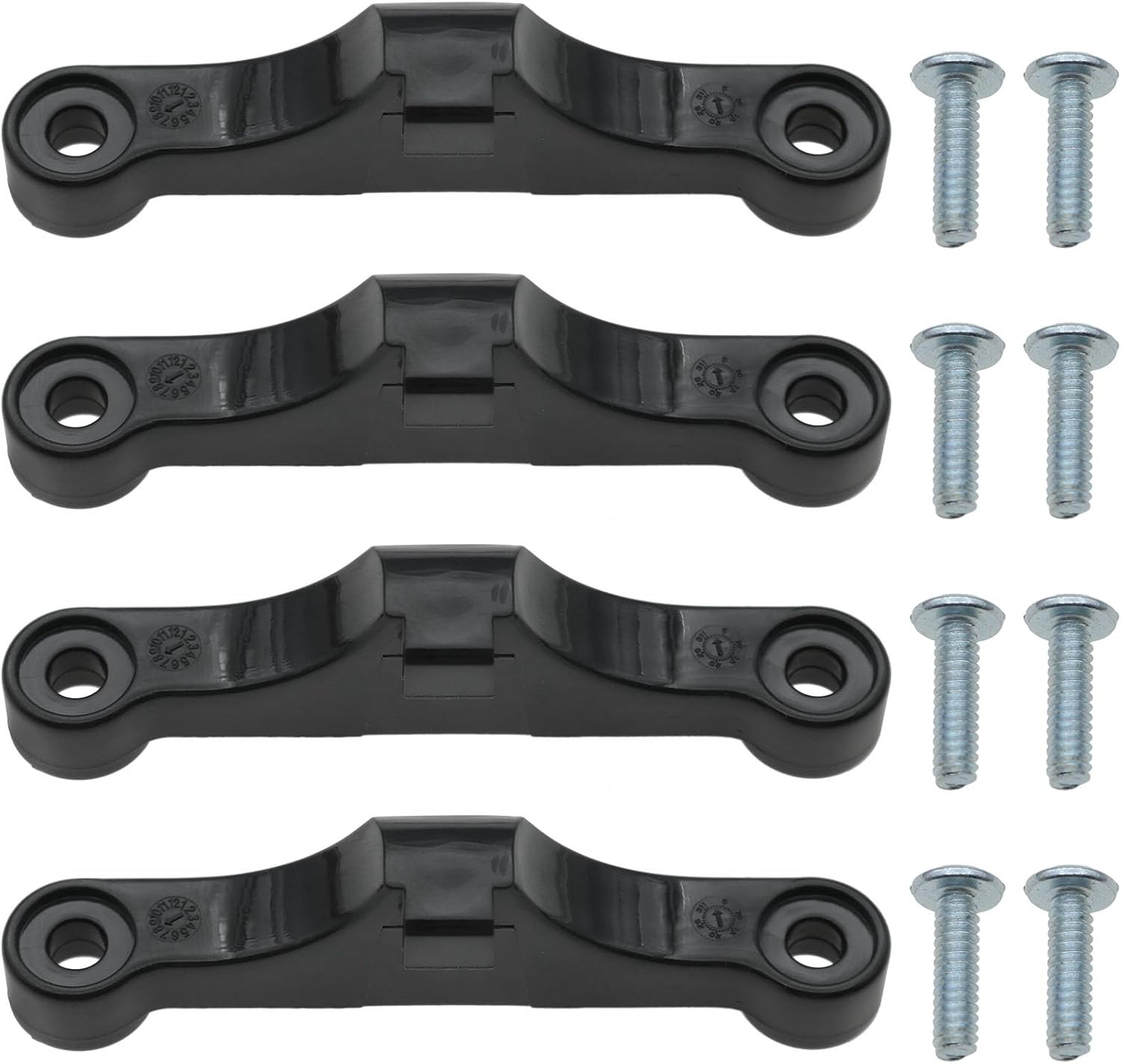 4-Pack CPU Fan Retainer AM5 Motherboard Bracket with Screws and Black Finish