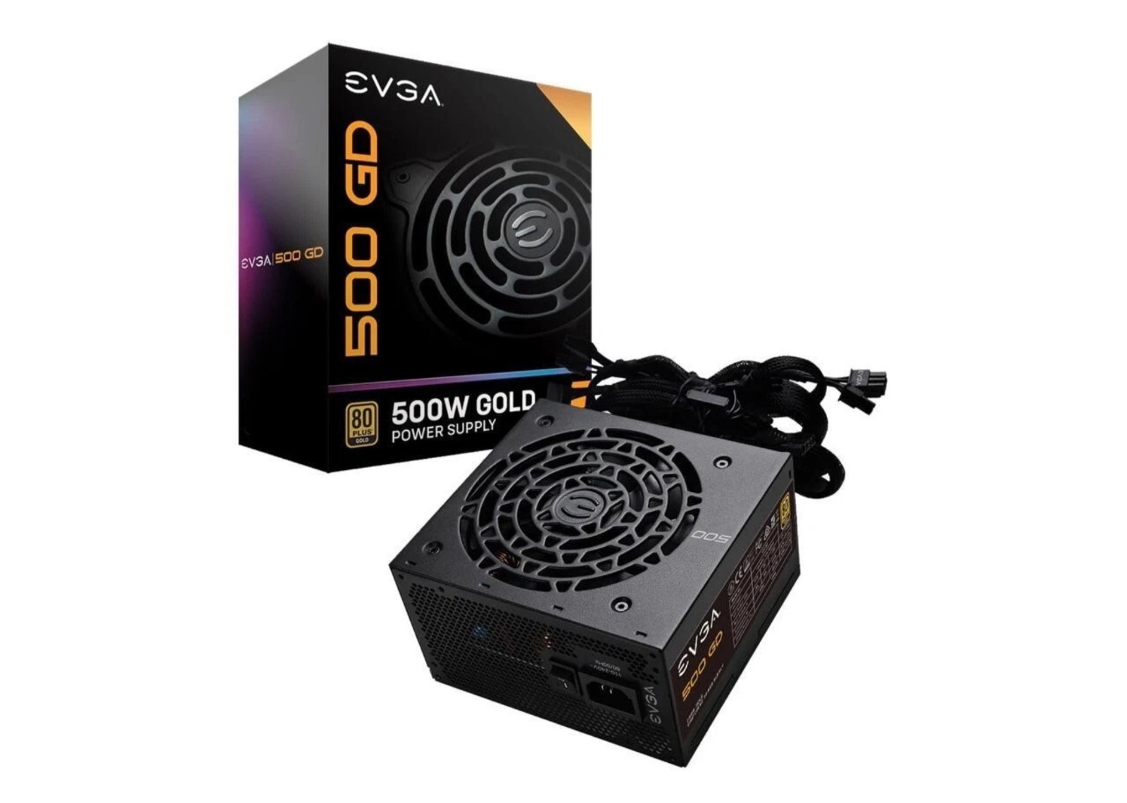 EVGA 500 GD 100-GD-0500-V1 500 W ATX12V / EPS12V 80 PLUS GOLD Certified Non-Modu