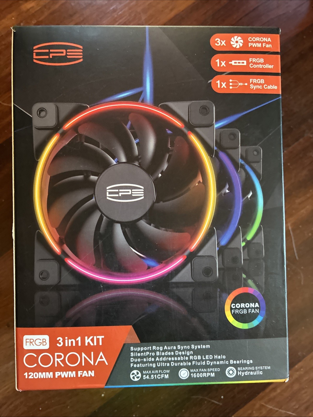PcCooler CORONA 3-IN-1 FRGB KIT 120 mm PWM Case Fan W/ Controller